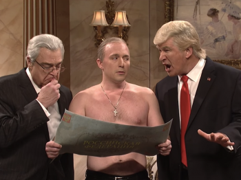 SNL: Путин появляется из камина