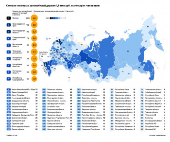 Саратовская область - в ТОП-30 по дорогим автомобилям чиновников