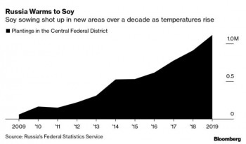 Bloomberg: Россия хочет заставить сою расти при вечной мерзлоте