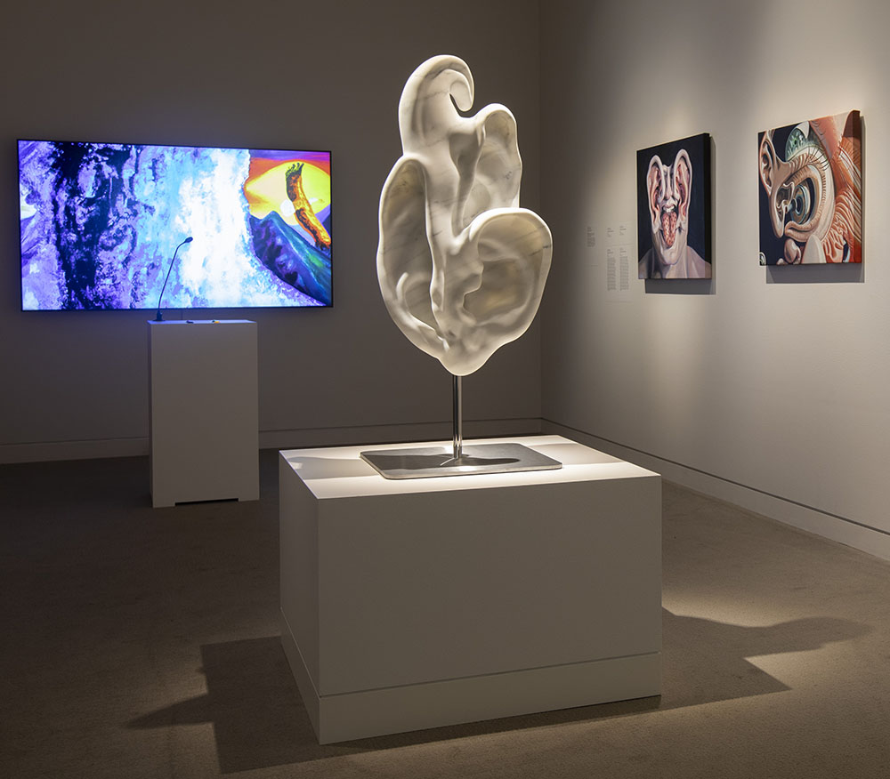 Installation-view.-Foreground-Ear-We-Go-Again-2023-marble-36-x19-12-x-14-12-inches.jpg
